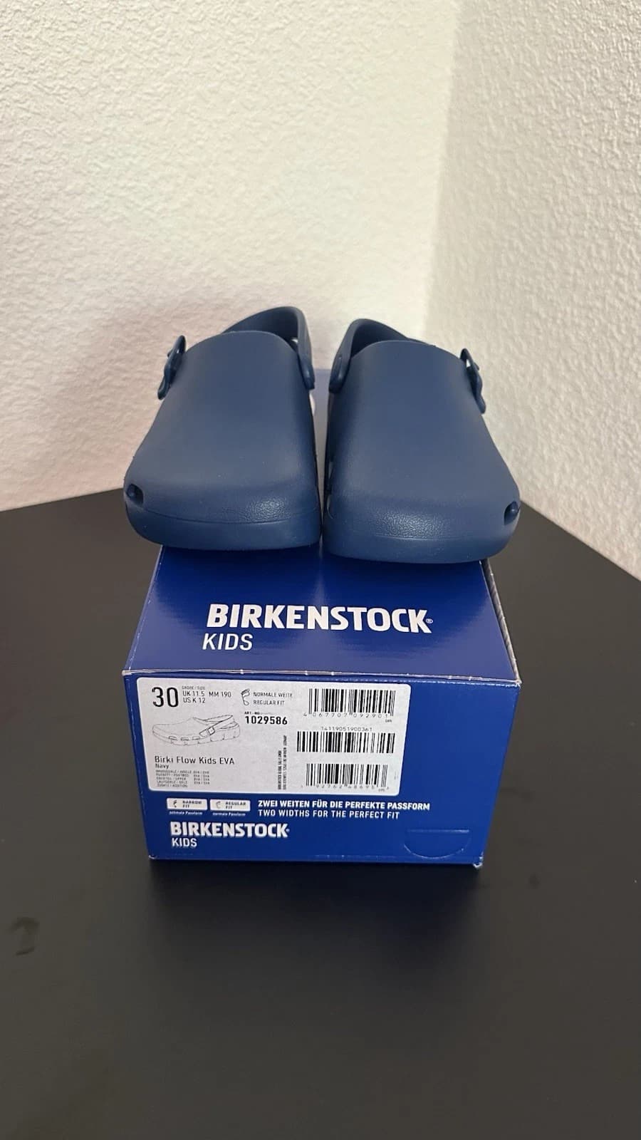 Birkenstock Birki Flow Kids EVA Navy Gr. 30 Clogs Sandalen Kinder